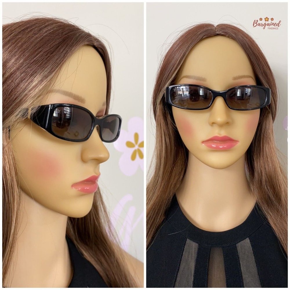 Authentic LOUIS VUITTON Black Rims Brown Lenses Gradient Tint Sunglasses ZO111W - Picture 4 of 12